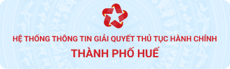 Hệ thống thông tin giải quyết thủ tục hành chính tỉnh Thừa Thiên Huế